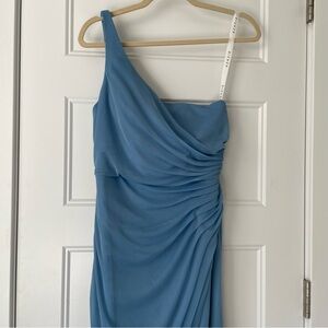 Azazie Cassia Steel Blue Bridesmaid Dress A6